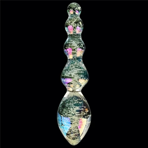 Фаллоимитатор LoveToy Twilight Gleam Glow-in-the-dark Glass Dildo Tantalizing Orbs