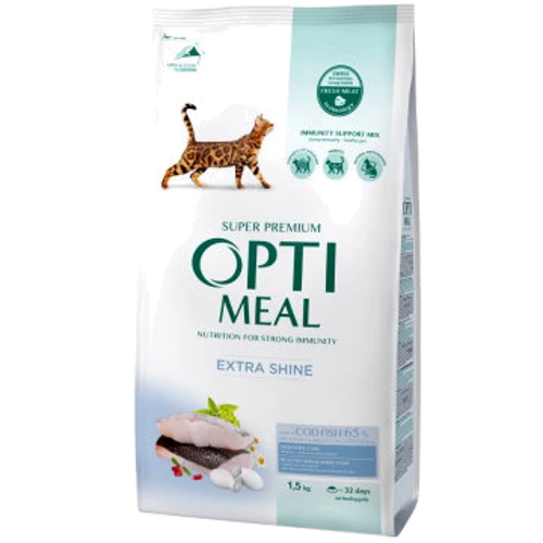 Сухой корм Optimeal Adult Cats для кошек с высоким содержанием трески 1.5 кг (4820215369657)