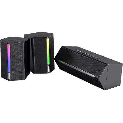 Акустическая система Fifine A22 Gaming RGB Black: Пульт дистанционного управления нет