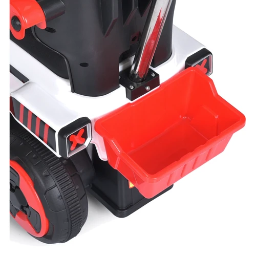 Детский электромобиль-толокар 3в1 Bambi Трактор с ковшом красный (M 5783BLR-3)