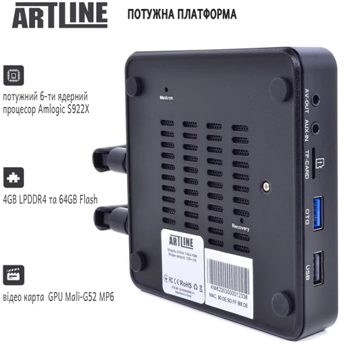 Приставка Smart TV Artline TvBox KM6 фото 7