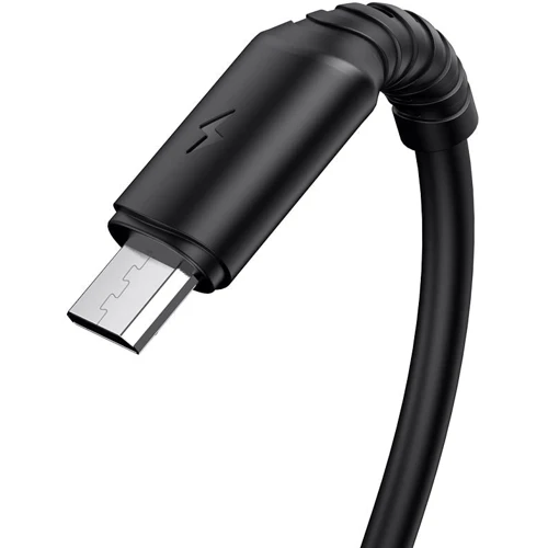 Кабель Borofone USB Cable to Micro USB Coolway 1m Black (BX47): Длина 1 м