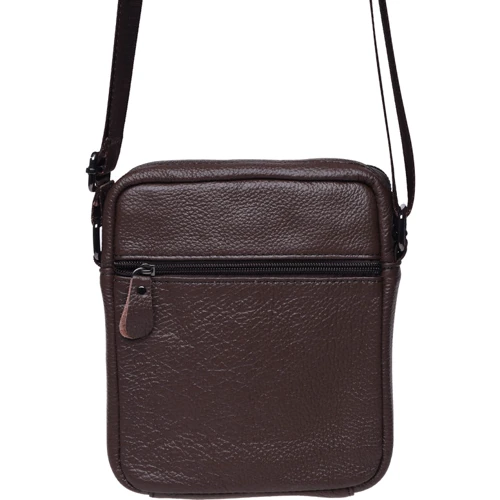 Мужская сумка через плечо Borsa Leather коричневая (K11169a-brown): Пол Мужской