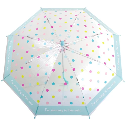 Зонт детский механический Happy Rain голубой (U48558-4)