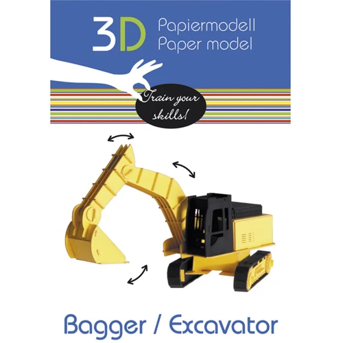 Ескаватор Excavator Fridolin 3D модель: Вид наука і техніка