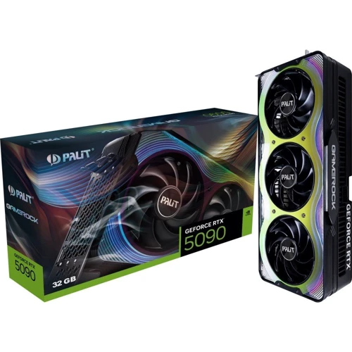 Видеокарта PALIT Nvidia GeForce RTX 5090 GameRock 32GB GDDR7 (NE75090019R5-GB2020G) UA: Интерфейс PCI-Express 5.0 x16