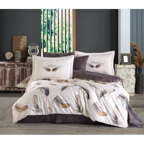 Комплект постельного белья HOBBY Exclusive Sateen Paradise сатин евро кремовый (168152)