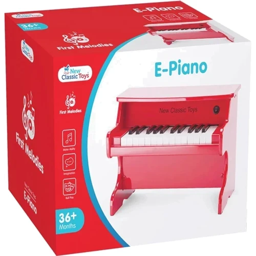 Детское электронное пианино New Classic Toys 25 клавиш, красное (10160)