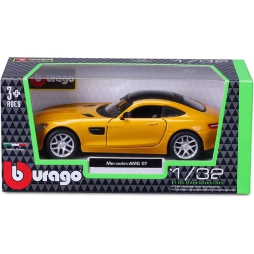 Автомодель Bburago Mercedes-AMG GT (желтая 1:32) (18-43065)