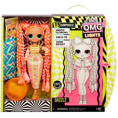 Игровой набор с куклой L.O.L. SURPRISE! серии "O.M.G. Lights" - Блестящая королева (565185): Возраст от 3 лет