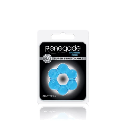 NS Novelties Renegade Spinner Ring - насадка на член, голубой