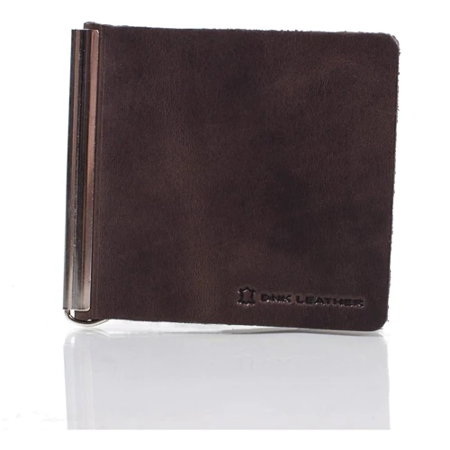 Мужской зажим для денег DNK Leather коричневый (DNK-Spring-clamp-Hcol-F): Пол Мужской