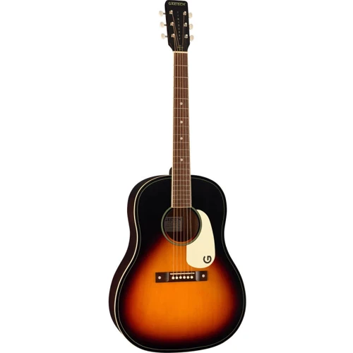 Гітара акустична GRETSCH JIM DANDY DREADNOUGHT REX BURST: Тип кріплення грифа Вклеенный