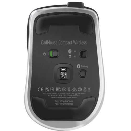 Мышь 3DConnexion CadMouse Compact Wireless (3DX-700118): Максимальное разрешение сенсора, dpi 7200