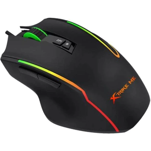 Мышь Xtrike ME GM-518 USB RGB Black (GM-518): Тип сенсора оптический