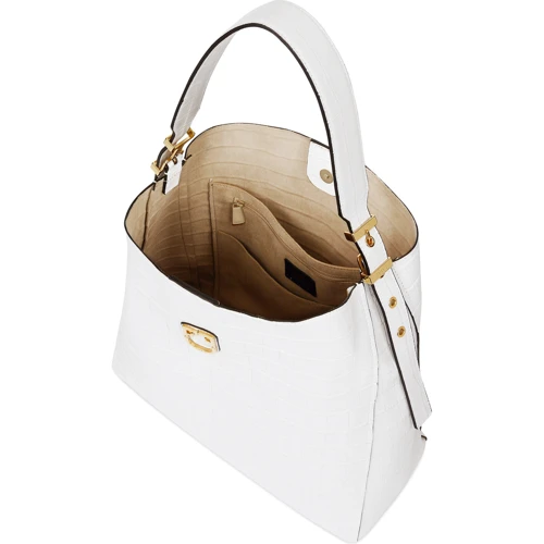 Женская сумка-мешок Furla Belvedere M белая (1008000): Страна производитель Италия