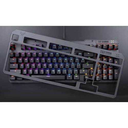 Клавиатура ASUS TUF Gaming K3 Gen II Opti-Mech RGB Red Switches USB UA Black (90MP0390-BKMA00): Тип клавиатуры игровая