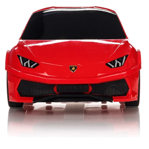 Детский чемодан-машинка Lamborghini Huracan Original на колесах RED фото 3
