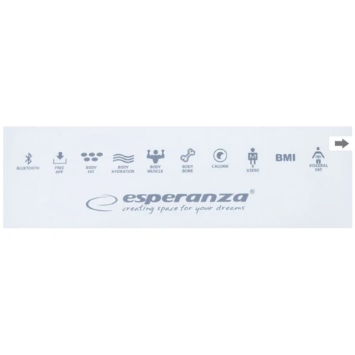 Ваги підлогові Esperanza B.Fit white EBS016W: Тип електронні