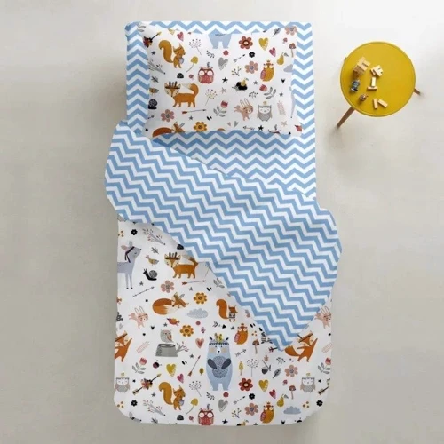 Комплект постельного белья Cosas подростковый Animals-Indi White (4822052045107)