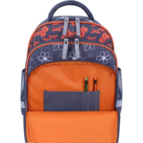 Рюкзак школьный Bagland Mouse 321 серый 499 (0051370): Корпус рюкзака Мягкий