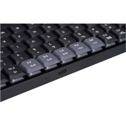 Клавіатура Keychron K3 PRO 84Key Gateron Blue Low Profile QMK UA White Led Black (K3PA2_KEYCHRON): Тип клавіатури компактна