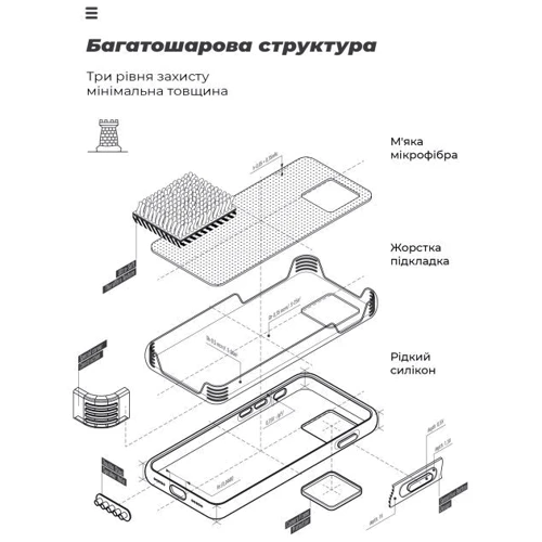 Чохол для телефона ArmorStandart ICON Case Black для Samsung A035 Galaxy A03 (ARM60875): Плівка в комплекті нет