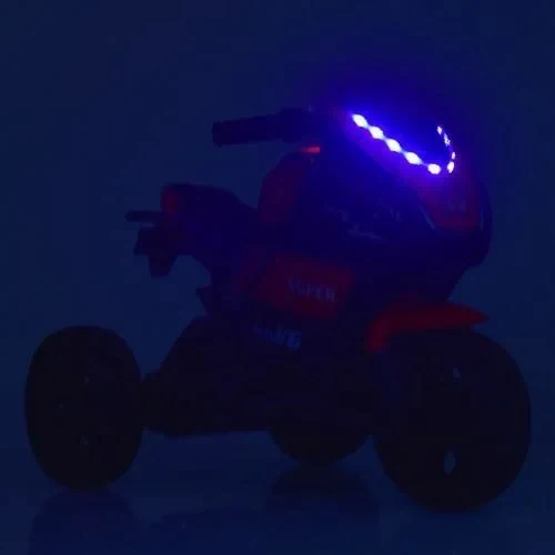 Детский электромотоцикл 3 колесный Bambi Racer Yamaha бело-зеленый (M 4135EL-1-5): Материал колес EVA