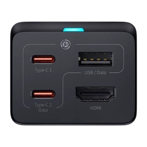 Зарядний пристрій Baseus Wall Charger GaN5 Pro HDMI+USB-C+2хUSB 67W Black with USB-C Cable (CCGP110201): Тип сетевое