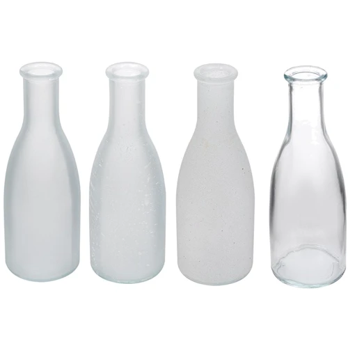 Ваза Lefard Bottle white-frost 4 шт 18х6x26.5 см (804-114)