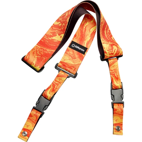 Гитарный ремень DIMARZIO DD2245 Steve Vai Cliplock - Orange Universe