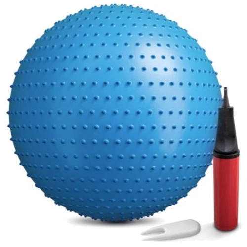 Мяч для фитнеса Hop-Sport 65 cм HS-R065GB blue + насос