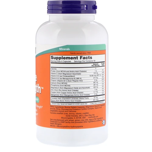 NOW Foods Bone Strength 240 caps: Тип Мультиминералы