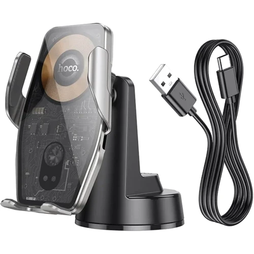 Держатель Hoco Car Holder Wireless Charger HW27 15W Black: Особенности С зарядкой, wireless charging, автодержатель