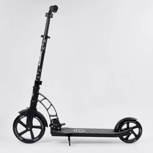 Самокат двухколесный Best Scooter серый (37681): Конструкция рамы цельная