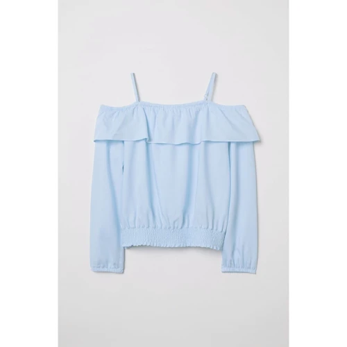 Блуза H&M 6410088 170 см голубая
