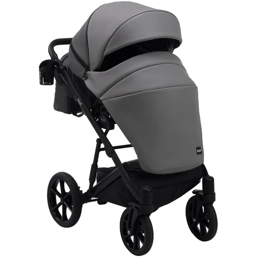 Коляска 2 в 1 Bair Kiwi шкіра 100% BK-21/15 сірий - графіт: Стать дитини Унисекс