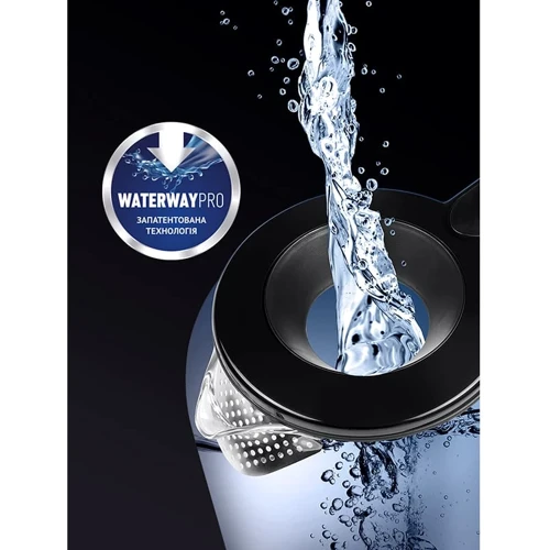Електрочайник Polaris PWK 17103CGL Water Way Pro: Тип нагрівального елементу диcковый (cкрытый)