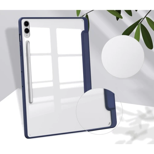 Аксесуар для планшетних ПК BeCover Case Book Soft Edge з Pencil Mount Deep Blue для Samsung X810 Galaxy Tab S9 Plus / S9 FE Plus SM-X610/SM-X616B (710405): Матеріал Штучна шкіра + TPU