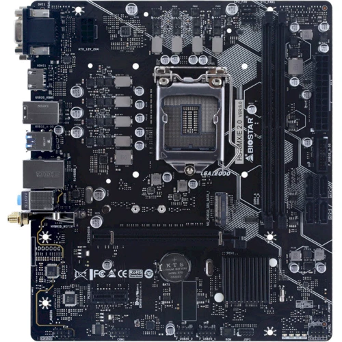BIOSTAR H510MX/E 2.0: Оперативная память 2xDDR4 3200 МГц, до 64 ГБ