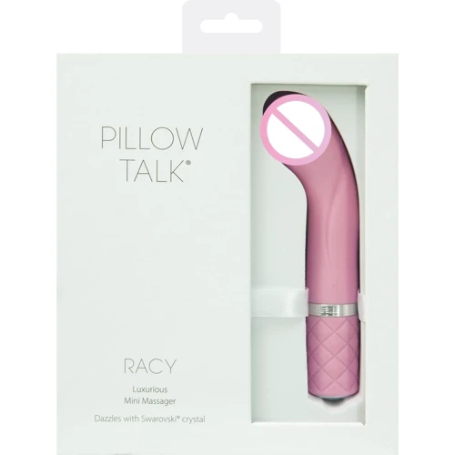 Роскошный вибратор PILLOW TALK - Racy Pink с кристаллом Сваровски