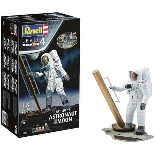 Сборная модель Revell набор Астронавт на Луне. Миссия Аполлон 11. К 50-летию высадки на Луну. уровень 4 масштаб 1:8: Производитель Revell