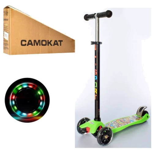 Самокат iTrike Maxi JR 3-055-2-GR, зелений