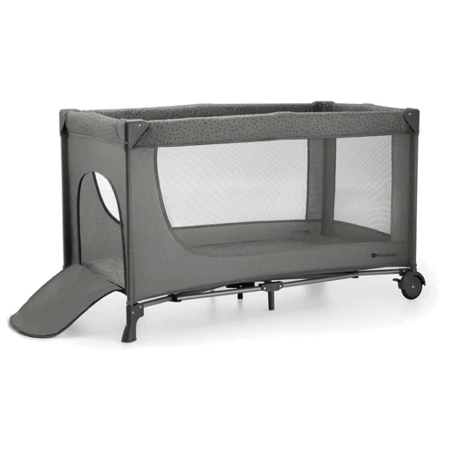 Ліжко-манеж Kinderkraft Joy 2 Dark Grey (KLJOY02DGR00000): Стінка, що опускається Есть