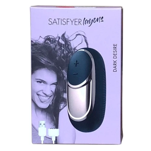 Мощный мини-вибратор для клитора Satisfyer Layons Dark Desire, (серый)