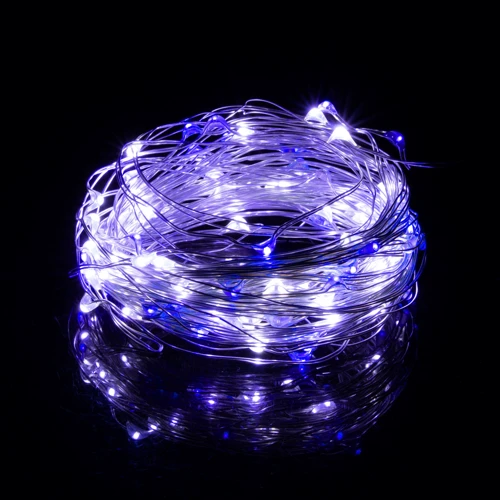 Гирлянда на батарейках Springos 9.9 м 100 LED CL0022 Cold White/Blue: Применение Для дома