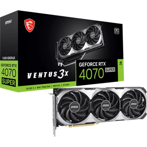 Видеокарта MSI Nvidia GeForce RTX 4070 SUPER VENTUS 3X OC 12G: Назначение Геймерские