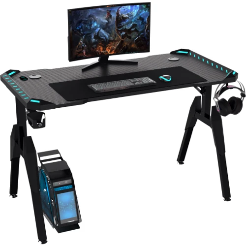 Геймерский стол GT Racer 140x60x73 см Black (T-1444)