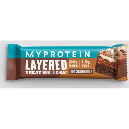 Протеиновый батончик Myprotein Retail Layer Bar 60 g / 1 serving / Triple Chocolate Fudge