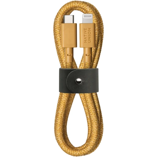 Кабель Native Union Belt Cable XL USB-C to Lightning 3m Kraft (BELT-CL-KFT-3-NP)